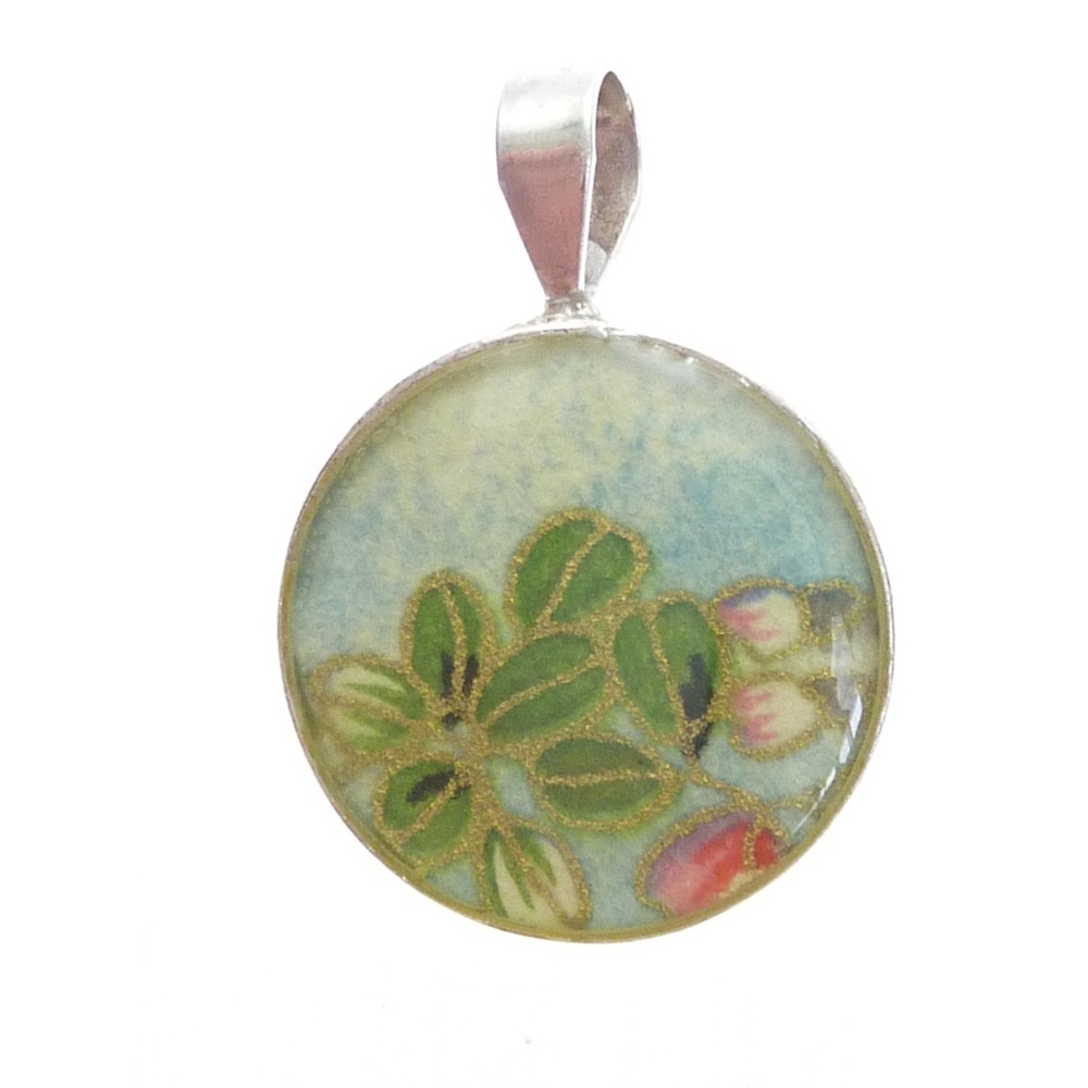 Japanese Washi Paper 925 Sterling Silver